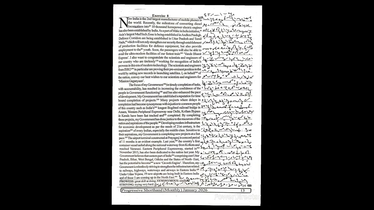 PROGRESSIVE MAGAZINE JANUARY 2026 EX.7 & 8 @100 WPM 