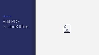 How to Edit PDF in LibreOffice How to Edit PDF in LibreOffice