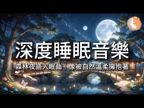 【100%無廣告音樂】深度睡眠音樂丨森林夜語入眠曲，像被自然溫柔擁抱著丨12小時暢睡版