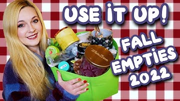 FALL 2022 USE IT UP EMPTIES! | Bath & Body Works Project Use It Up Results