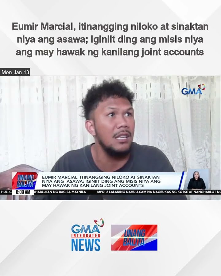 Eumir Marcial, itinangging niloko at sinaktan niya ang asawa; iginiit ding ang... | Unang Balita