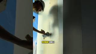Pro Drywall Repair Technique | Wall Patch Using Putty Knife &amp; Joint Compound