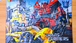 HOW TO SOLVE A PUZZLE | TRANSFORMERS OPTIMUS PRIME AND BUMBLEBEE PUZZLE #puzzle #transformers screenshot 5