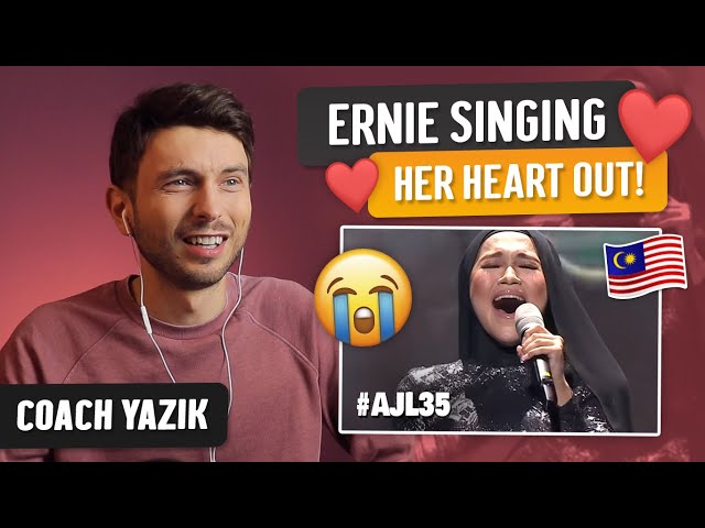 YAZIK reacts to GUNDAH Ernie Zakri | AJL35 BEST VOCAL class=