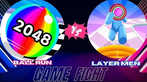Ball Run 2048 🆚 Layer man game 🕹️ game play new level #1 (QAGamingfun)