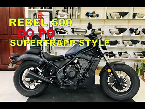 Video Honda Rebel 500 độ pô SuperTrapp Style | Phượt Safety... - youtube