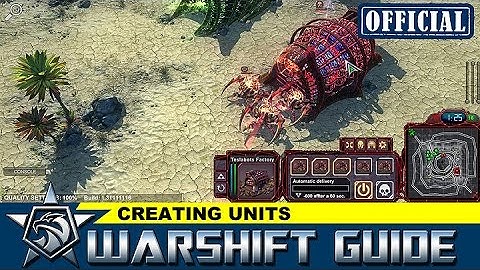 WARSHIFT official tutorial: Creating units video guide