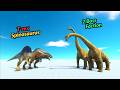 T-rex spinosaurus vs 2 boss faction animal revolt battle simulator