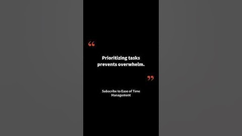 Prioritize Tasks First 🧠 | Prevent Overwhelm Fast | #easeoftimemanagement #taskmanagement