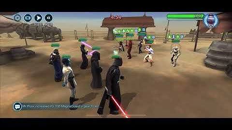 SWGOH - Palp Lead Vader vs Rey w/ Nest