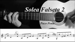 PDF Sample Solea Falseta 2 guitar tab & chords by Hakan İzzet Mola.