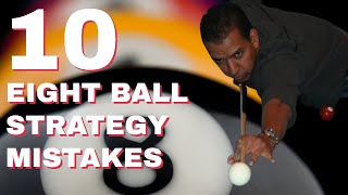 POOL LESSON - TEN EIGHT BALL STRATEGY MISTAKES TO AVOID - HOW TO WIN AT 8 BALL screenshot 5