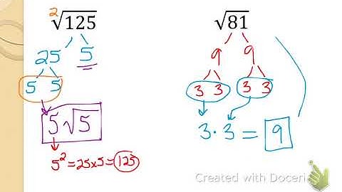 Simplifying Radical Expressions