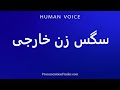 How To Pronounce سگس زن خارجی 