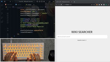 ASMR Programming - Wikipedia Api in JavaScript - No Talking
