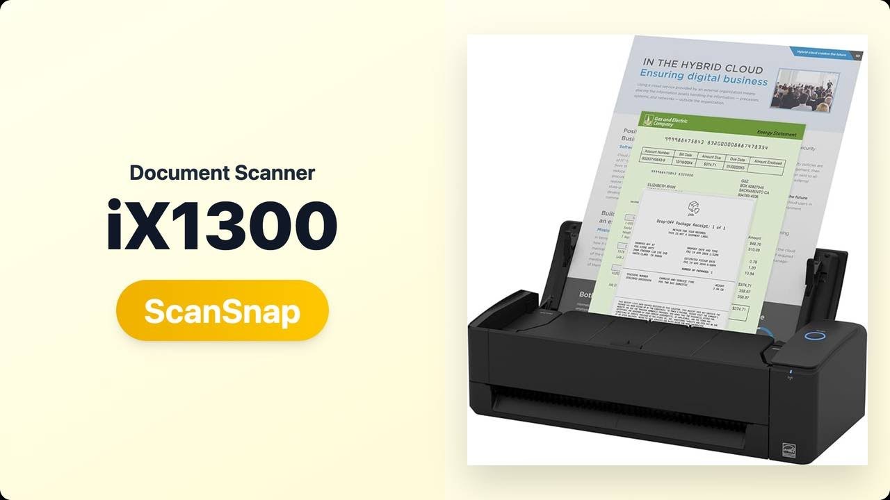 Is It Worth It? ScanSnap iX1300 Review [ScanSnap iX1300] - YouTube
