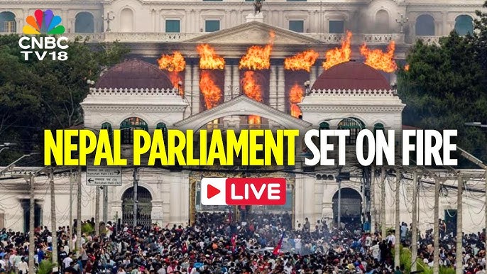 Nepal Gen Z Protest LIVE: Nepal's Parliament Set on Fire as PM Resigns Over Protests | N18G - YouTube