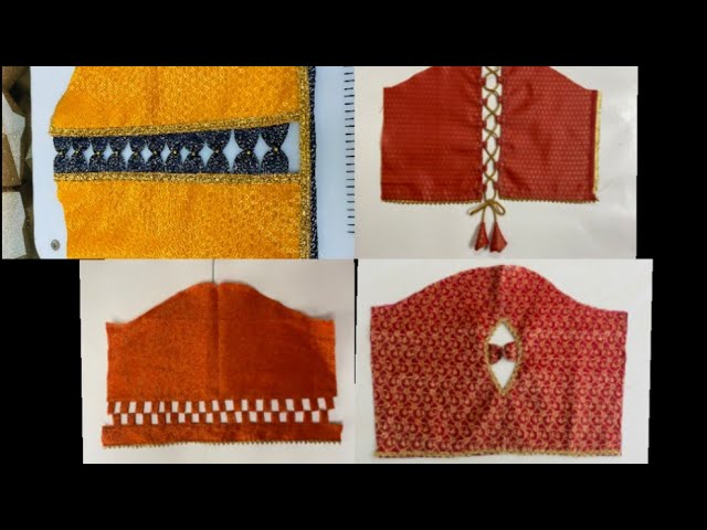 4 Blouse sleeve design cutting and stitching | simple Blouse sleeve designs | ojasvicreations