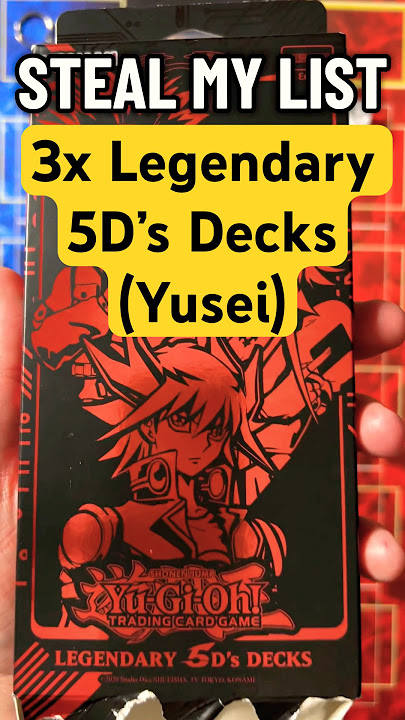 3x Legendary 5D’s decks - Yusei Synchron deck #yugioh #tcg #deckprofile