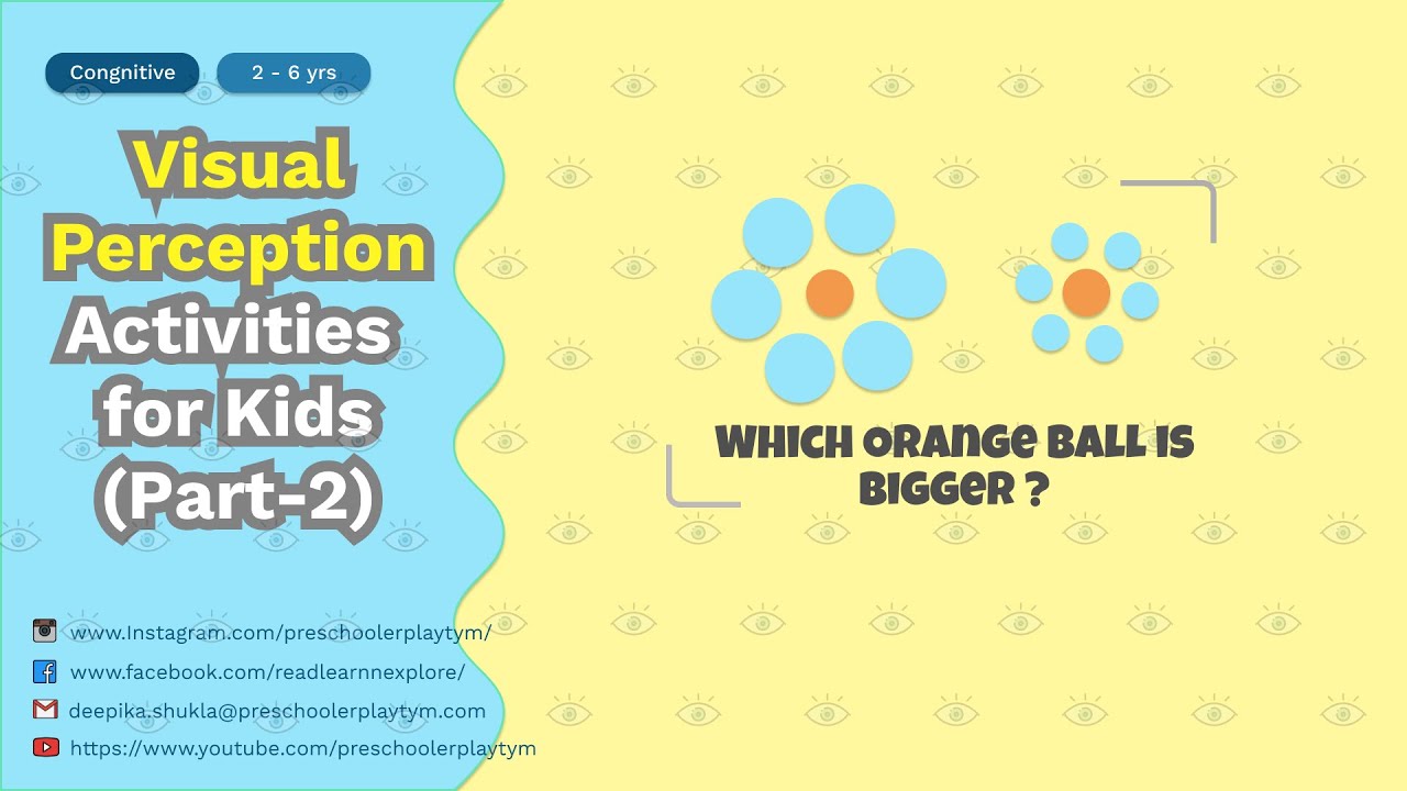How to create easy DIY Visual Perception Activities for kids? - YouTube