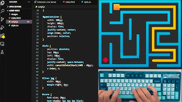 I Created SNAKE GAME ASMR Programming Javascript - No Talking Coding
