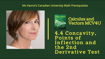 Calculus 4.4 Concavity, Points of Inflection and the 2nd Derivative Test