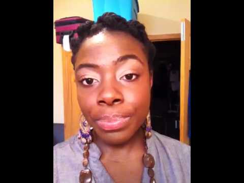 Big Two Strand Twist Pin Up Short Natural Hair Protective Style