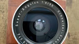 My Large Format Photography 2022 No 8, Super-Angulon 90mm F8 Lens