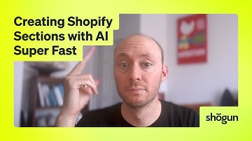 How to Create Shopify Sections with AI (Super Fast)