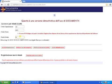 DOCUMENTA il logIn