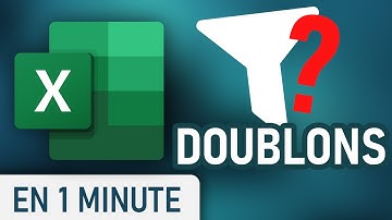 Filtrer les DOUBLONS sur EXCEL