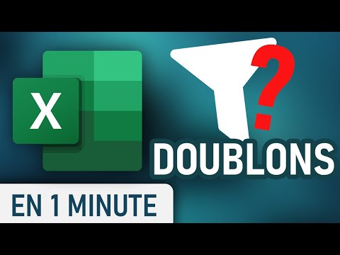 Vidéo: Comment filtrer les doublons dans deux colonnes dans Excel ?