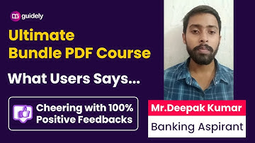 What Users Says | Guidely Bundle PDF Course | Mr. Deepak Kumar (Banking Aspirant)