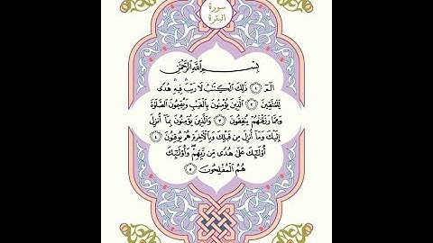 سورة البقرة 3 مرات مع الصفحات-الشيخ مشاري العفاسي