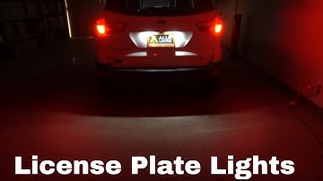 Change, Install Ford EcoSport License Plate Light Bulb LED Replacement