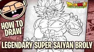 How to Draw LEGENDARY SUPER SAIYAN BROLY (Dragon Ball Super: Broly) | Narrated Step-by-Step Tutorial