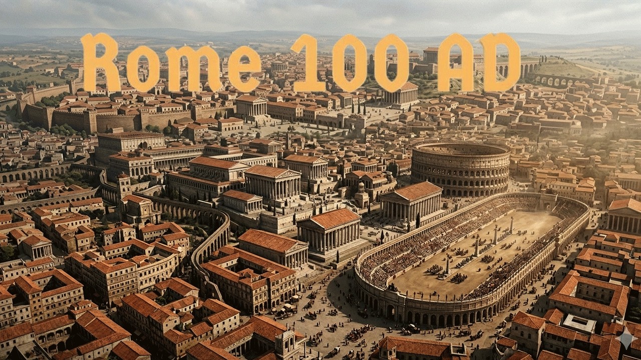Rome 100 AD (AI Reconstruction) - YouTube