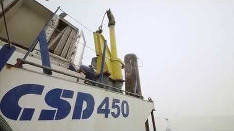 CSD450 is mining sand on an inland river in Africa