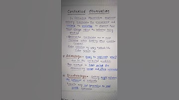 CONTROLLED Observation. Techniques of DATA Collection.# research METHODS