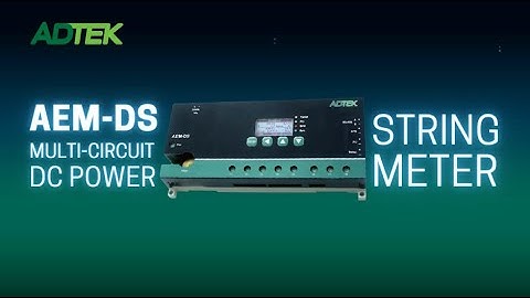 ADTEK AEM-DS: Multi-Circuit DC Power String Meter (DIN Rail)