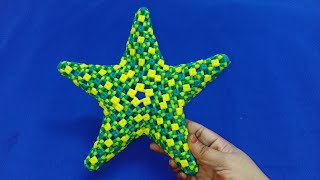 Tamil - How to make Star using Plastic Wire Tutorial | Plastic Wire Koodai Weaving | Wire Craft(1|3)