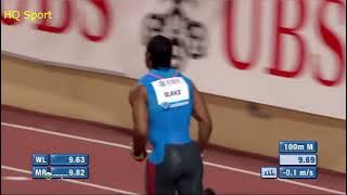 100m Yohan Blake 9.69 2nd Fastest man in history