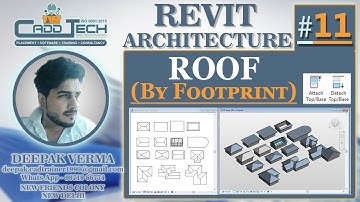 #11 | Roof By Footprint | How to make Roof in Revit architectre [Deepak Verma]