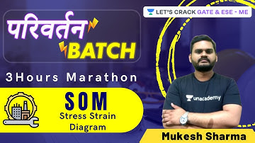 L13 | Stress Strain Diagram | SOM | GATE/ESE 2022/23 | परिवर्तन Batch | Mukesh Sharma