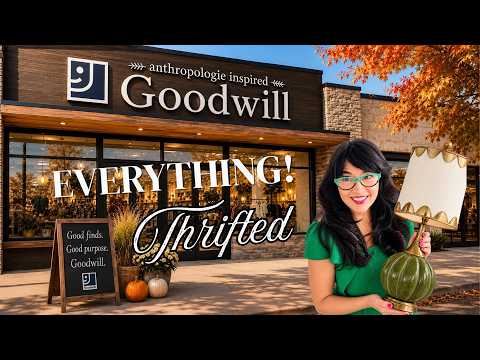I went to Goodwill with a Fall Decorating Mission...
