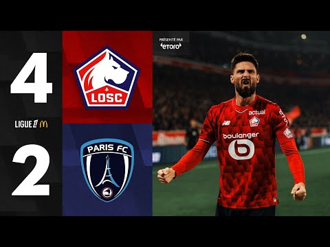 HIGHLIGHTS 25-26 I Doublé de Giroud et victoire du LOSC contre le Paris FC (4-2) ⚽️🤩