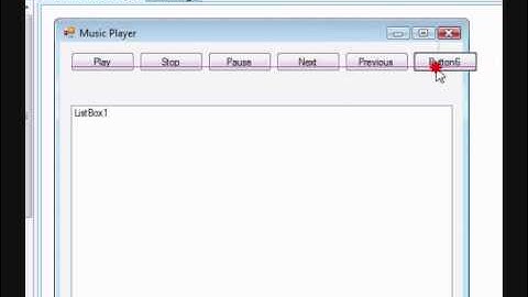 How To Make An MP3 Player On Visual Basic 2008