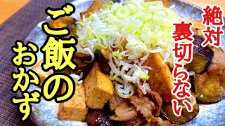 ナスと厚揚げの甘辛炒め｜けんますクッキングさんのレシピ書き起こし