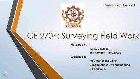 Problem no - 4.2 (Traverse Surveying - Adjustment of angular error and calculation of Bearings)