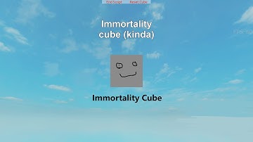 Roblox Script Showcase Immortality Cube Kinda